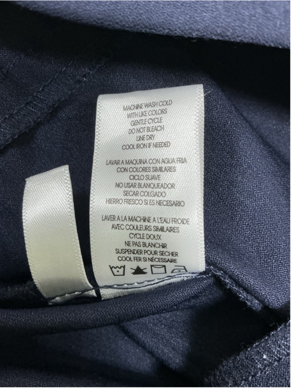 Womans NWT Calvin Klein Dress Pants XL Navy Pullon Elastic Waist - Picture 7 of 8